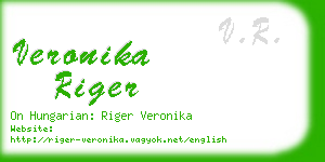 veronika riger business card